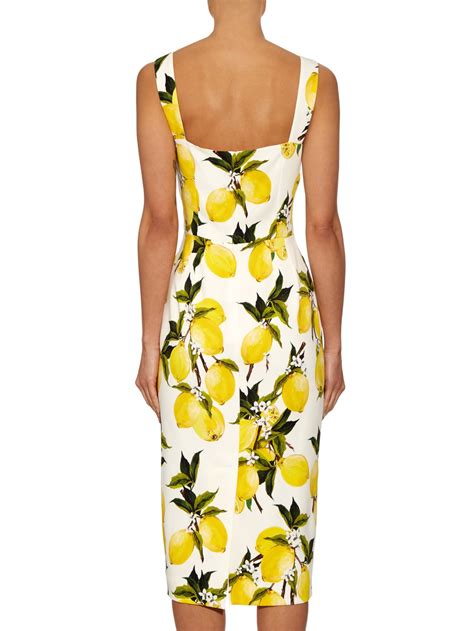 dolce and gabbana lemon dress